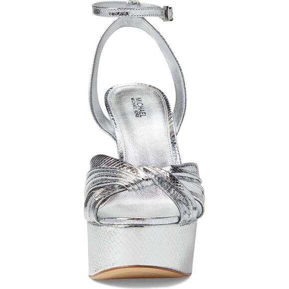 MICHAEL Michael Kors Selena Platform (Silver) Sandals SZ 9 - Picture 1 of 4
